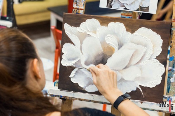 Мастер-класс &laquo;Картина за 1 занятие&raquo; в студии рисования Art Studio 8