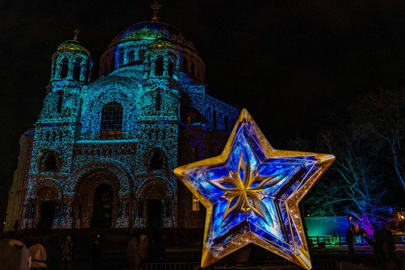 Мультимедийное новогоднее представление в Кронштадте