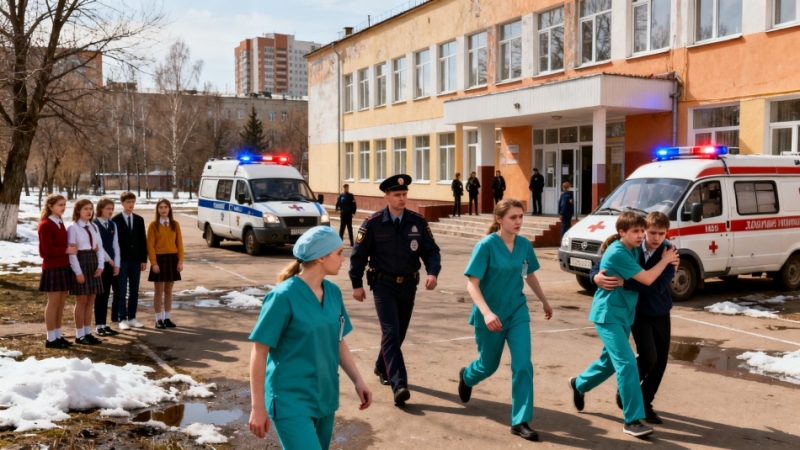 Стрельба в школе Челябинска: ранена ученица, нападавший госпитализирован