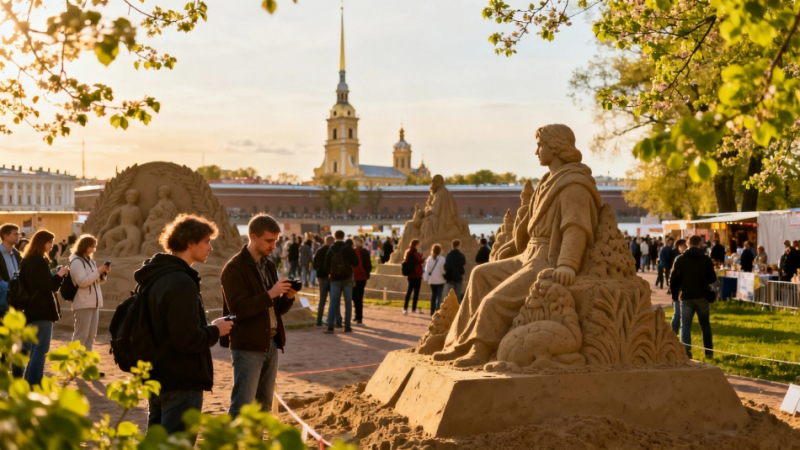 Майские в Петербурге: Летний сад, песчаные скульптуры, Эрмитаж и праздник корюшки